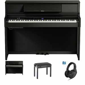 Roland LX-5 CH E-Piano Charcoal Black Bundle/Set