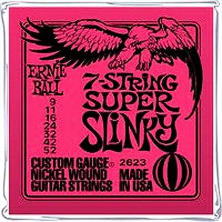 Ernie Ball EB2623 Slinky Nickel 7-Saiter 09-52 