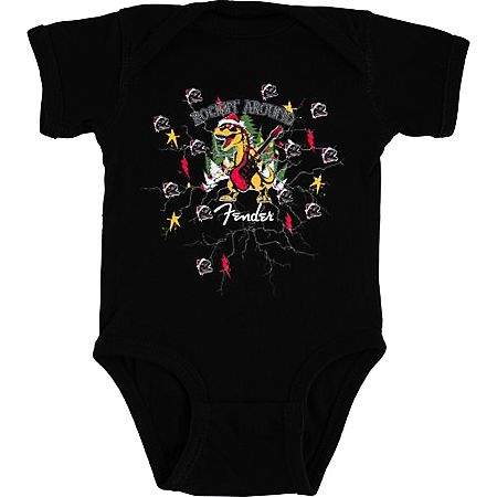 Fender X-mas Dinosaur Babystrampler