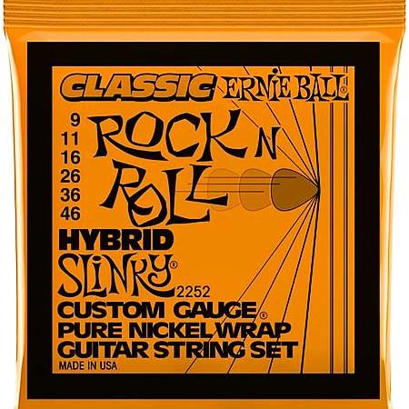 Ernie Ball EB2252 Rock n Roll Hybrid Slinky Saiten 009-046