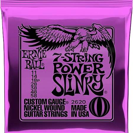 Ernie Ball EB2620 Power Slinky 7-String Saiten 011-058