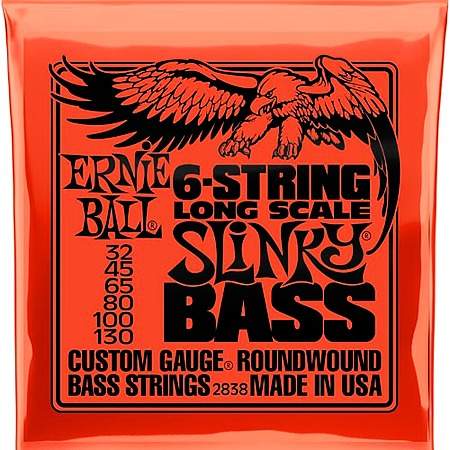 Ernie Ball EB-2838 6-String Longscale Slinky Bass Saiten