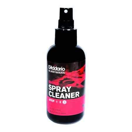 D'Addario Spray Cleaner Shine Step 3