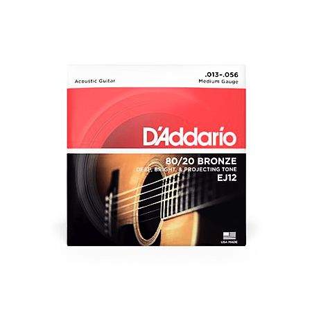 Daddario EJ12 13-56 Bronze Acoustic 80/20 Saiten