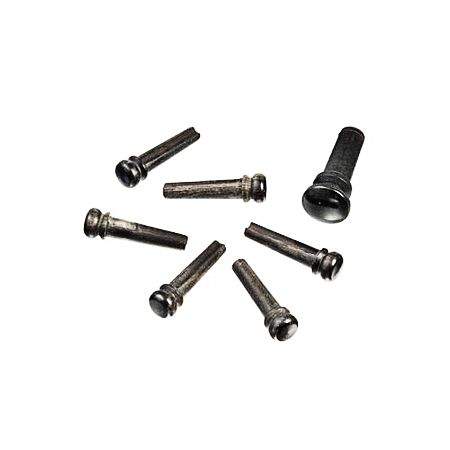 Daddario Ebony Bridge Pins Pearl Inlay