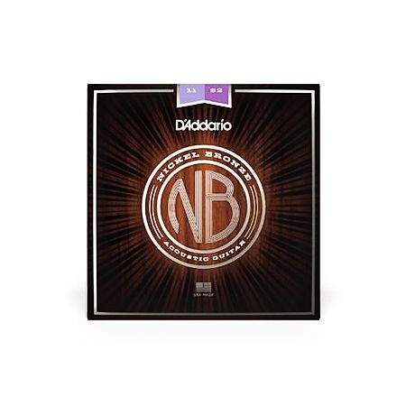 Daddario NB1152 Nickel Bronze W-Git Guitar Strings Custom Light