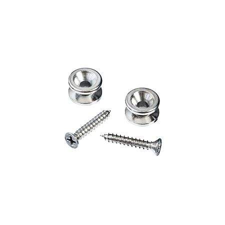 Daddario Solid Brass End Pins - Chrome Pair