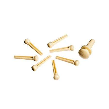 Daddario Injected Molded Bridge Pins with End Pin Set of 7 Ivory
