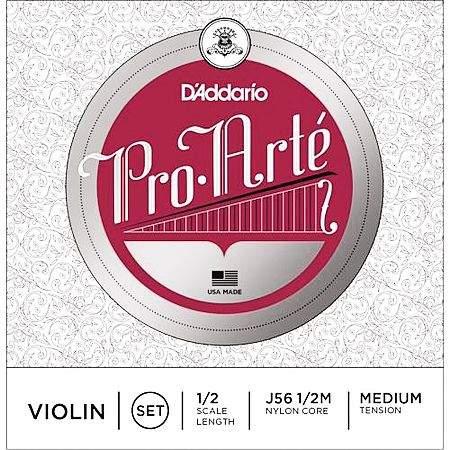 Daddario J56 1/2M Violin Saiten Medium Nylon Kern