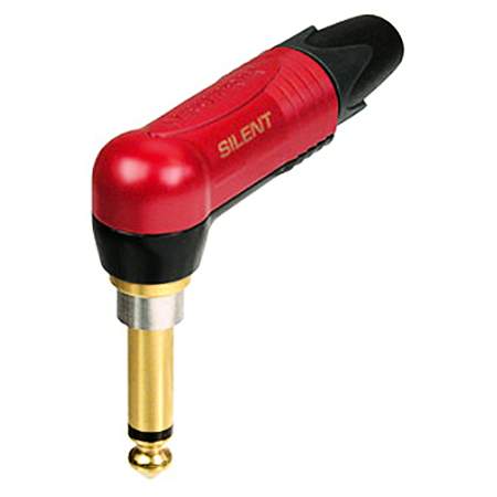 Neutrik Winkel Klinkenstecker 6,3 mm mono NP2RX-AU-SILENT