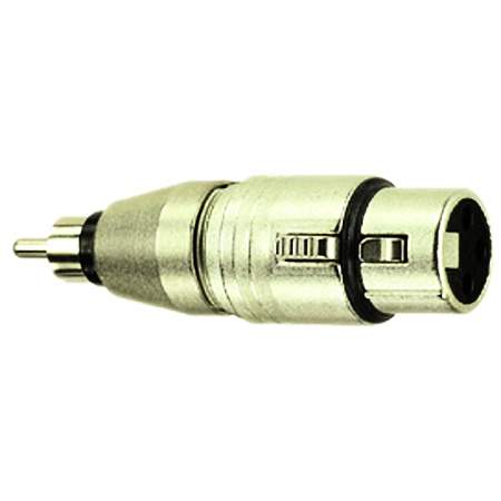 DreiTec Cinch Stecker XLR female Adapter 1643