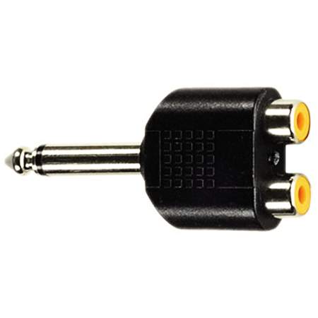 DREITEC Adapter 2 x Cinch auf Klinke Mono 1860