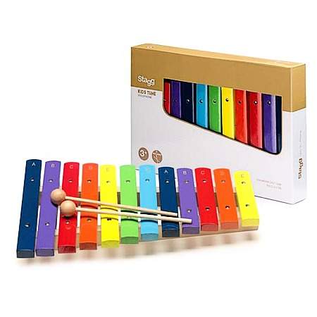 Stagg Xylophone 12 Keys Rainbow Color