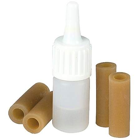 WOLF Fußgummis für SCHULTERSTÜTZEN 4 Gummis mit Montageöl