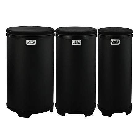 Remo DP-25TU-CC-7 Nested Tubano Festival Black Matte