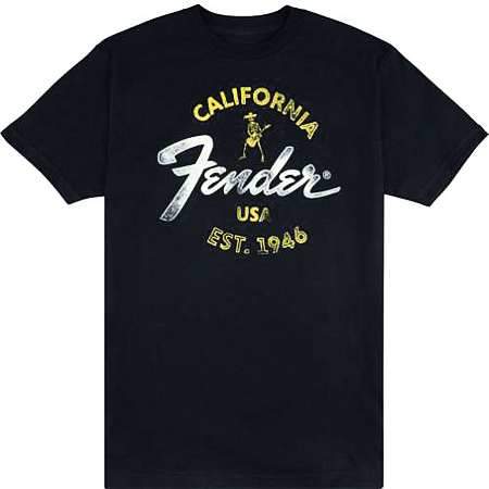 Fender T-Shirt Baja Blue M