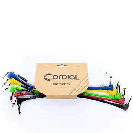 Cordial EI Pack 2 Patchkabel 6x 0,3m farbig Elements