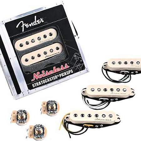 Fender Noiseless Vintage Single Coil Strat Pickup Set weiss