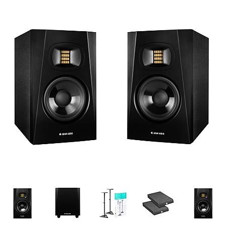 Adam Audio T5V T10S Studio Monitor Bundle 2