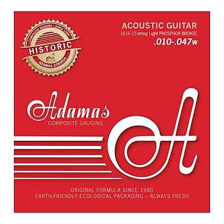 Adamas 1616 Saiten Historic Reissue 12-String Ph/Br 10-47