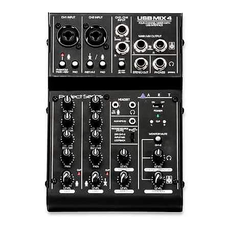 ART USBMix4 Mischpult USB Audio Interface