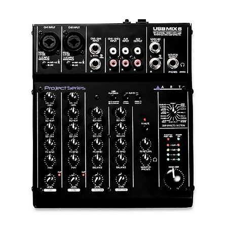 ART USBMix6 Mischpult mit Effekten USB Audio Interface 