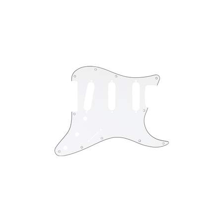 Fender Modern Style SSS Stratocaster Pickguard 3-Ply White/Black/White