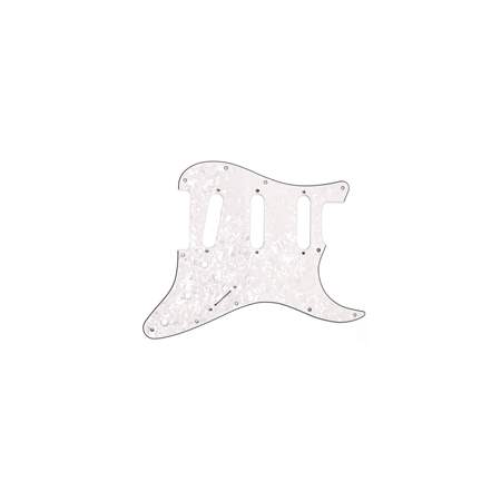 Fender Modern Style SSS Stratocaster Pickguard 4-Ply White Pearl