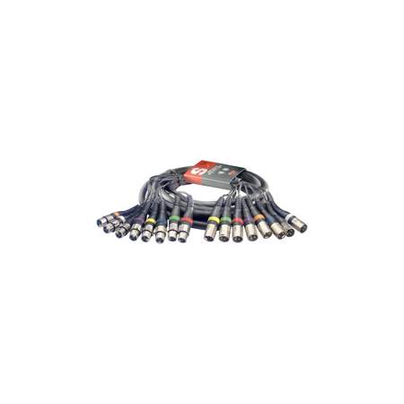 Stagg SML58XF8XM E Multicorekabel 8XLRf-8XLRm 5 m