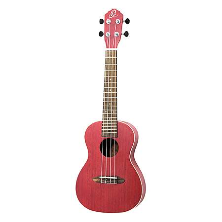 Ortega RUFIRE Konzert Ukulele See Thru Red