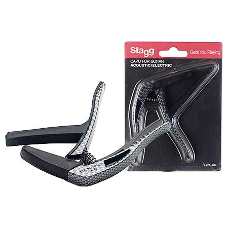 Stagg SCPX-CU CARBON gewölbter Trigger Kapodaster