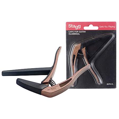 Stagg SCPX-FL DKWOOD flacher Trigger Kapodaster