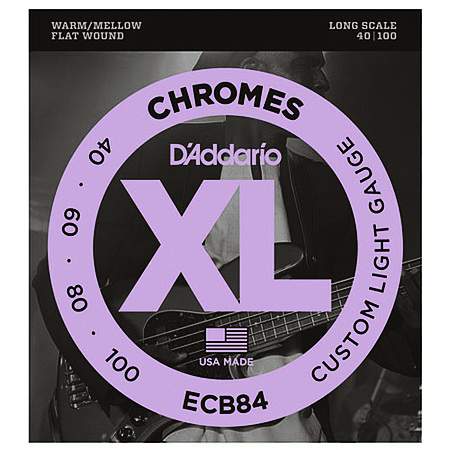 D'Addario ECB84 Chromes Bass Saiten Flatwound