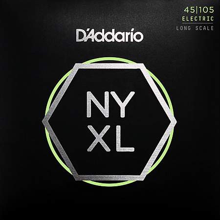 D'Addario NYXL45105 Nickelplated Steel Light Top Medium Bottom