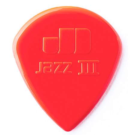 Dunlop Jazz III Nylon Plektrum rot