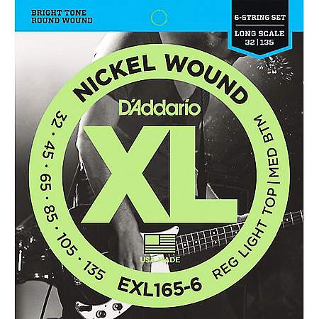 D'Addario EXL165-6 Nickel E-Bass  6-Saiter Saiten