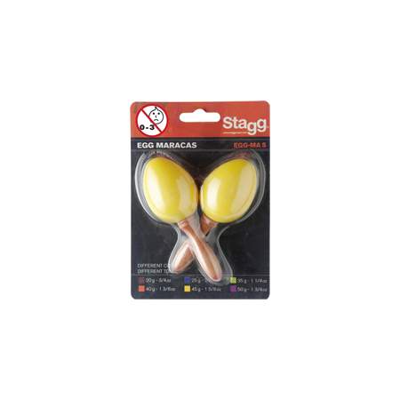 Stagg EGG-MA SYW Maracas kurz Gelb