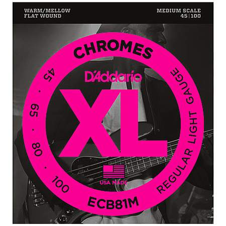 D'Addario ECB81M Chromes Medium Bass 045-100 