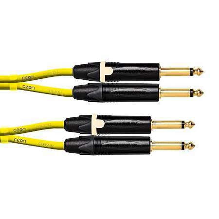 Cordial CEON DJ PLUG 15 Yellow Kabel 1,5m