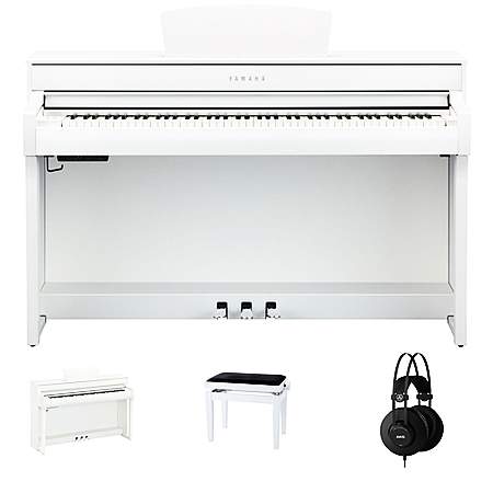 Yamaha CLP-735 WH Digitalpiano Set/Bundle weiss