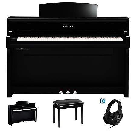 Yamaha CLP-775 PE Digitalpiano Set/Bundle inkl. Aufbau