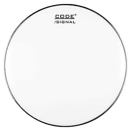 Code Drumhead Signal Fell weiß glatt 14