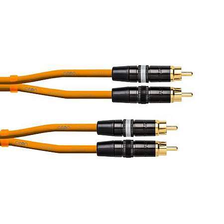 Cordial CEON DJ RCA 15 Orange Kabel 1,5m