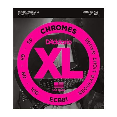 D'Addario ECB81 Chromes Light E-Bass 045-100