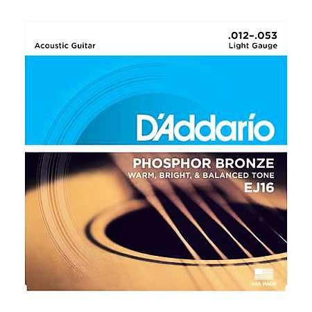 D'Addario EJ-16 Light Akustik Saiten 012 - 053