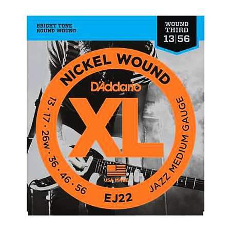 D'Addario EJ-22 XL Nickel Wound Jazz Medium 013-056