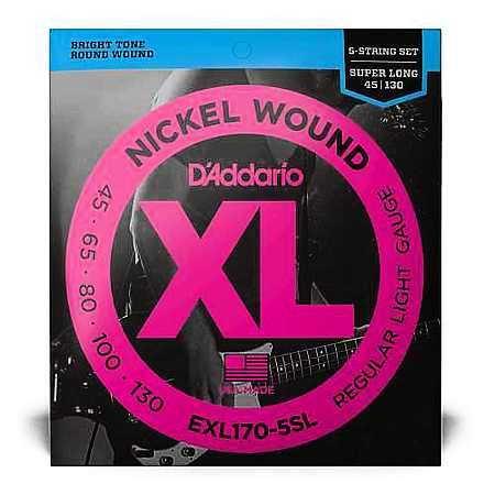 D'Addario EXL170-5SL Bass Saiten 5-String 045-130