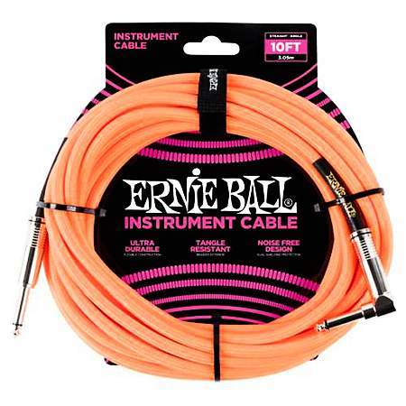 Ernie Ball EB6079 Instrumentenkabel 3m orange