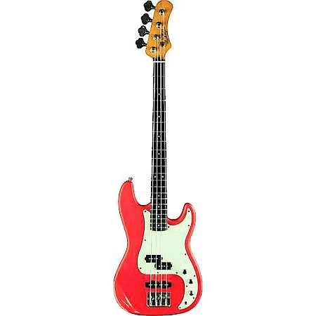 EKO VPJ280V-Relic-RED Bass P-Style Fiesta Red