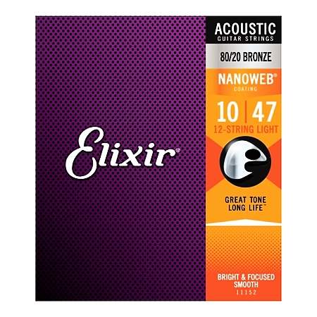 Elixir 11152 Acoustic Bronze 12-String 10-47